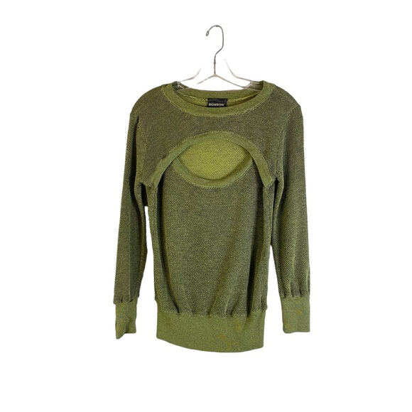 Monrow Tops - Monrow Open Chest Thermal Sweatshirt Top Size Small
